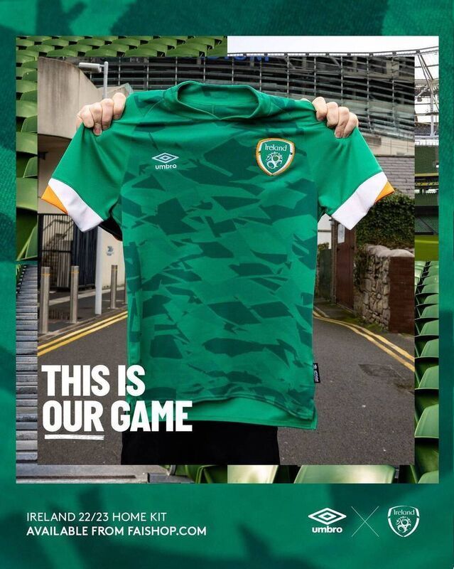 Republic of Ireland 2022/23 Umbro Home Kit - FOOTBALL FASHION
