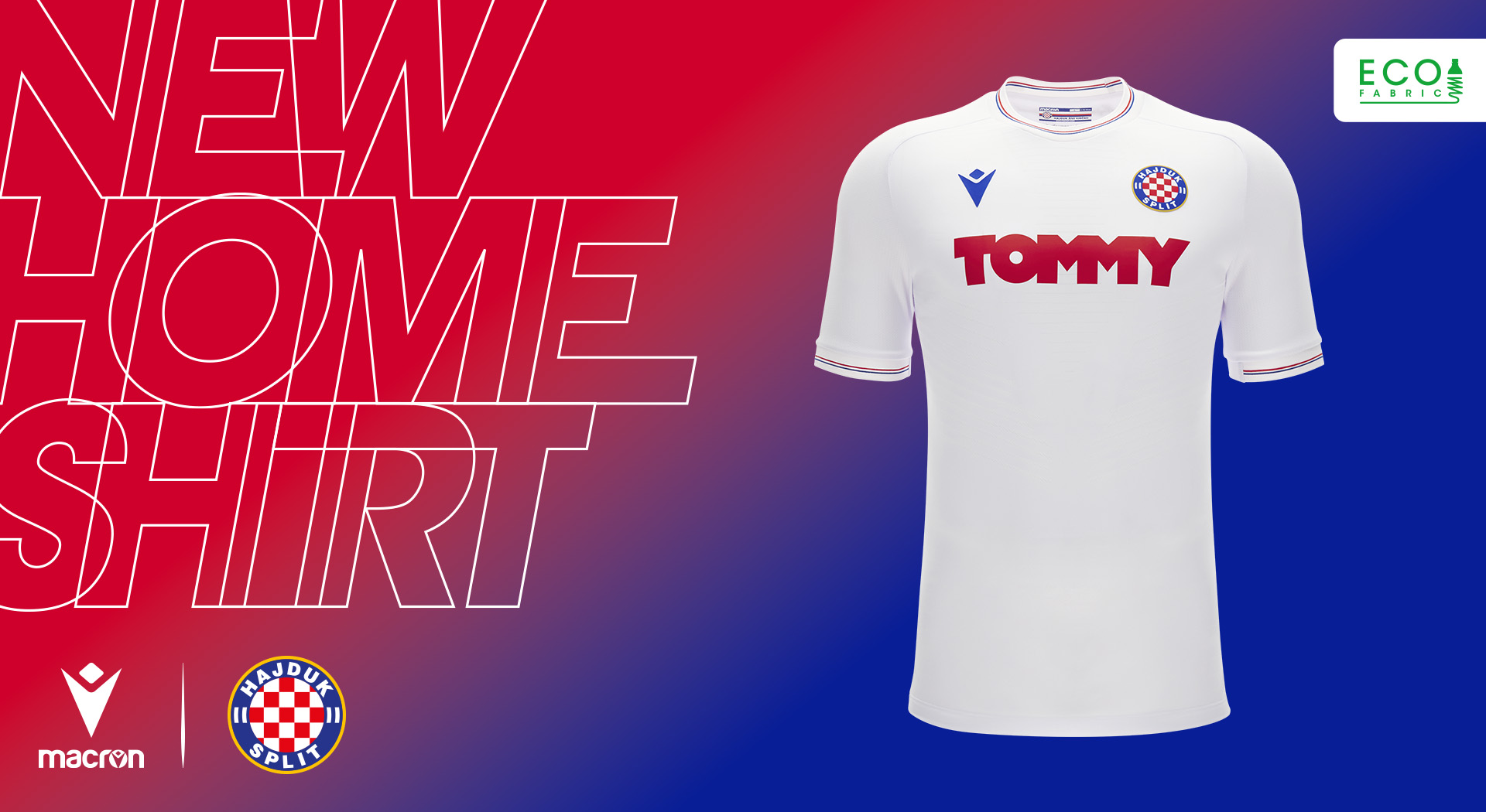 For A Better World: New Eco Fabric Hajduk Home Jersey Revealed - Total  Croatia